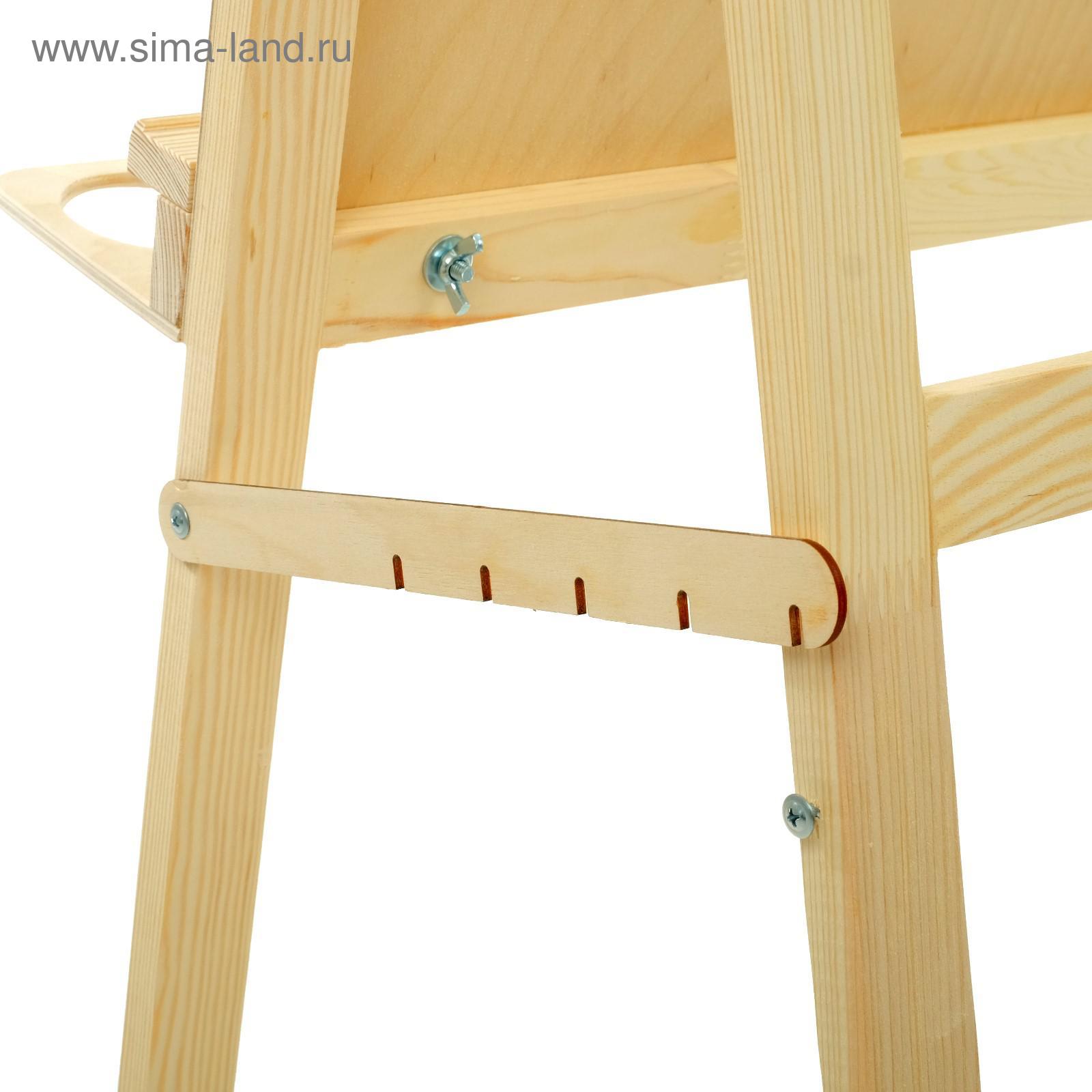 Мольберт тип «Хлопушка», 120×60×65 см, планшет 60×60 см, полка с двумя подстаканниками, неокрашенное дерево, Calligrata