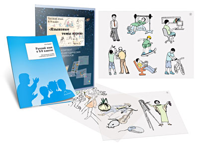 Комплект транспарантов «Русский язык в 8–9 классах. Языковые темы курса»