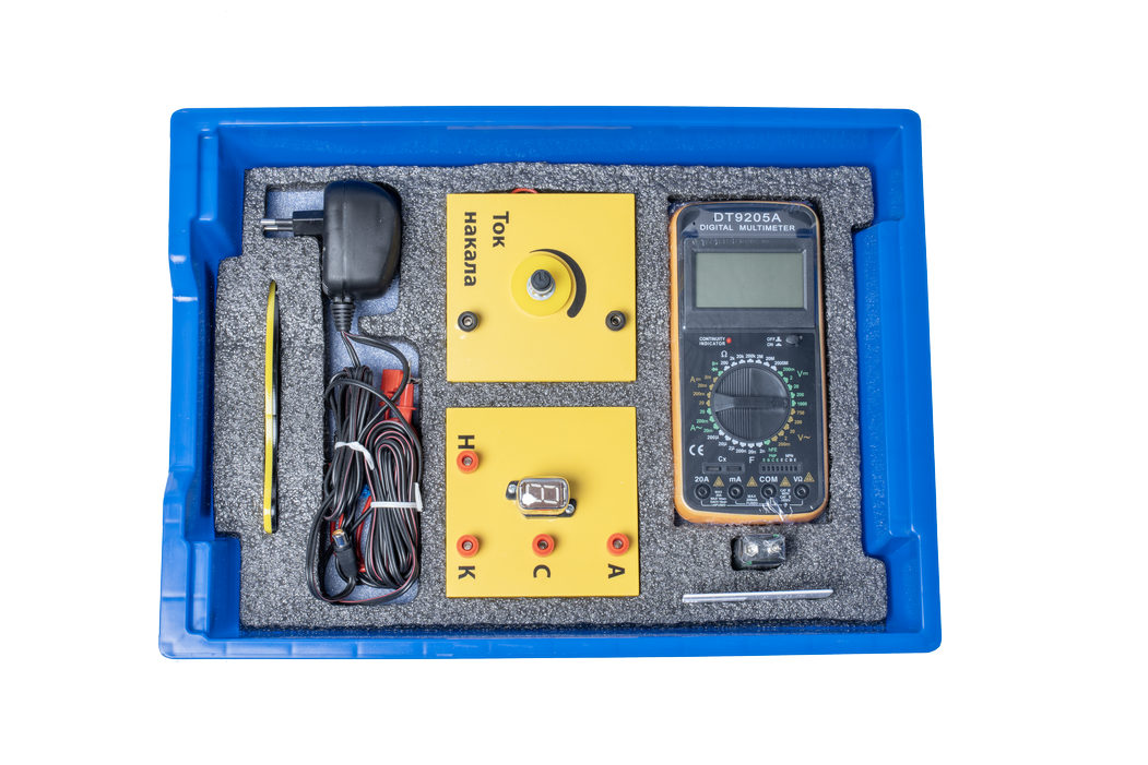 Набор демонстрационный по электрическому току в вакууме