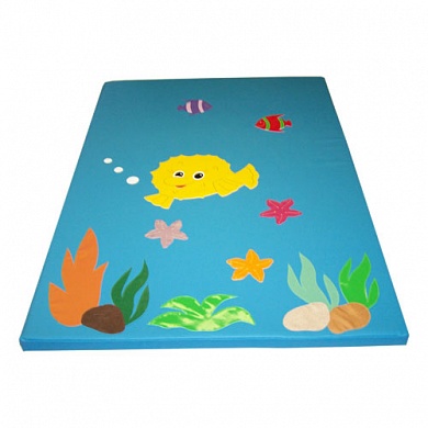 Мат с крупной аппликацией "Подводный мир"