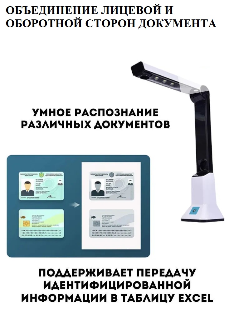Портативный сканер документ-камера 
