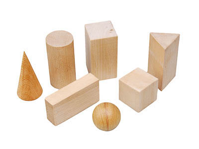 Набор "Тела геометрические" (дерево)