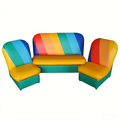 Комплект детской мягкой мебели "Радуга"