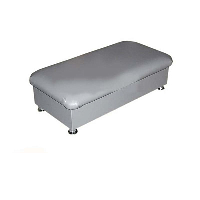 Кушетка без подлокотников большая на хромированных ножках