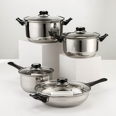 Набор посуды из нержавеющей стали