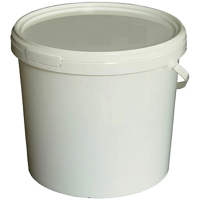 Ведро пластиковое с крышкой и ручкой (1,1 литра)