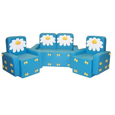 Комплект детской мягкой мебели  «Бантик с аппликацией без столика»