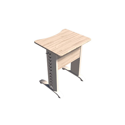 Парта ученическая одноместная, экран ЛДСП