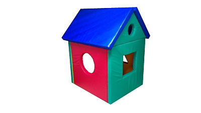 Домик без аппликации с креплениями 