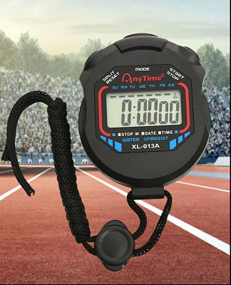 Секундомер электронный, однострочный.