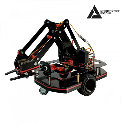 Робототехнический набор для конструирования, изучения электроники и микропроцессоров и информационных систем и устройств Hobots  Модель - Hobots 2